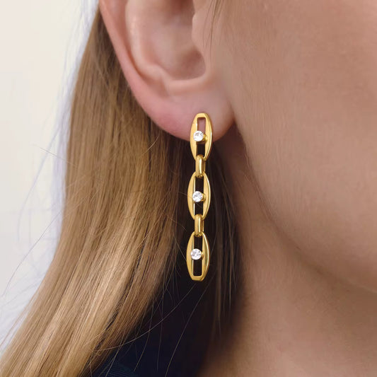 Boucles d'oreilles Galaxia – vue produit fond blanc