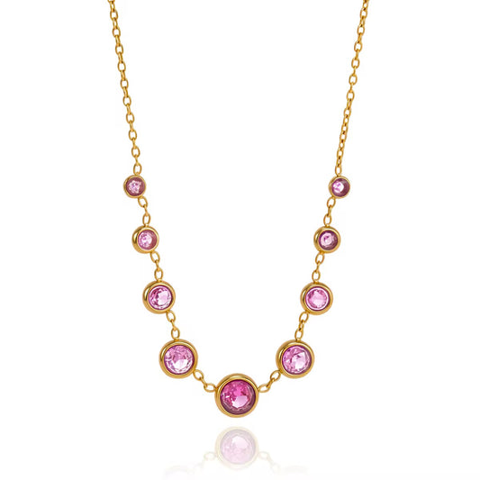 Collier Luna Rosa — Acier inoxydable