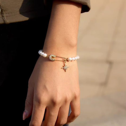 Bracelet Polaris Perles & Épingle